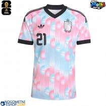 Moški Nogometni dresi Belgija Timothy Castagne #21 Gostujoči SP 2026 Kratek Rokav
